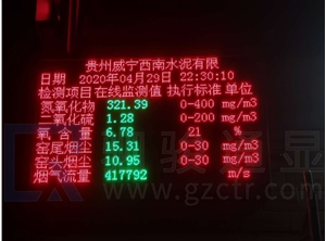 水泥厂环保排放户外公示大屏
